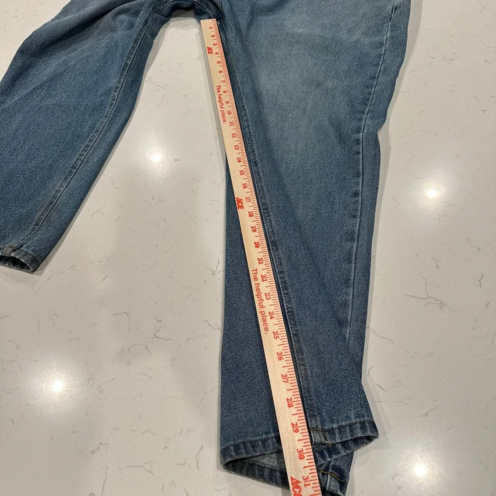 True Blue Mens Relaxed Fit Straight Leg Denim Jeans Blue 42x30 Cotton